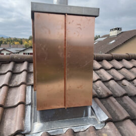 Kupfer Kaminverkleidung